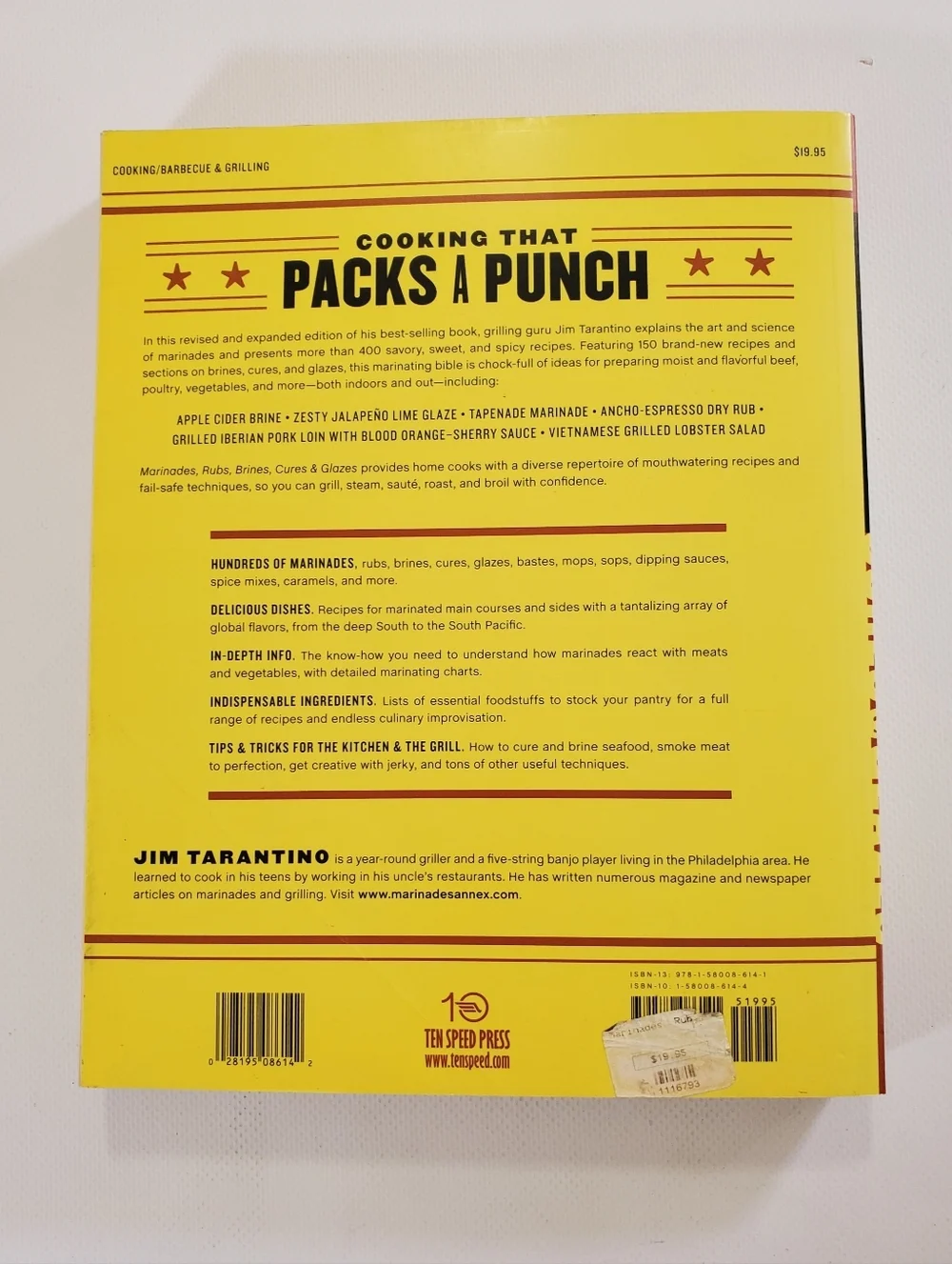 Marinades Rubs Brines Cures & Glazes Cookbook 400 Recipes by Jim Tarantino